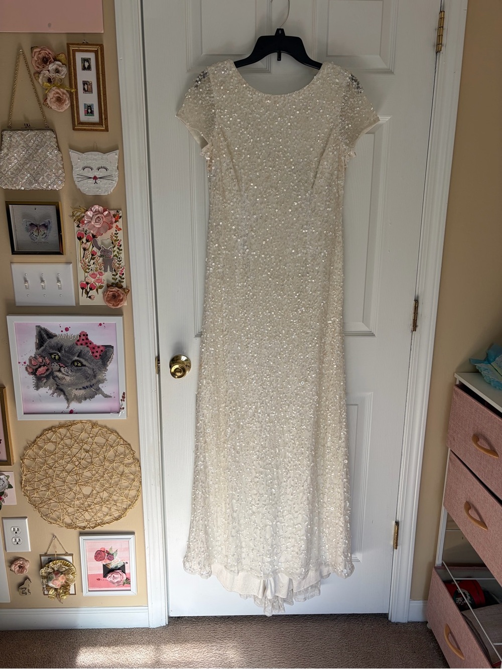 Vintage ivory wedding dress size 10